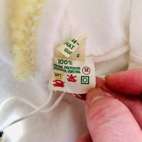 ⚜ 70-80s RARE Vintage Cou-Cou (Artisanat Inc.) Québec One-Piece Pajamas Baby M ⚜ - Picture 3 of 8